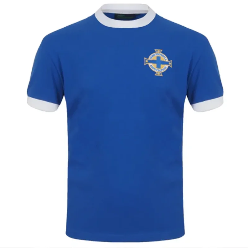 Wholesale Northern Ireland Retro Blue Shirt