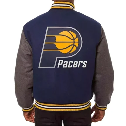 Indiana Pacers Wool Varsity Navy & Grey