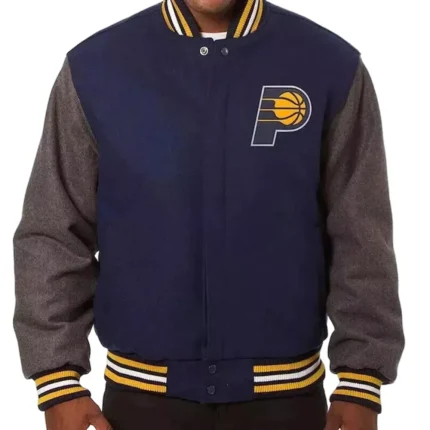 Indiana Pacers Wool Varsity Navy & Grey