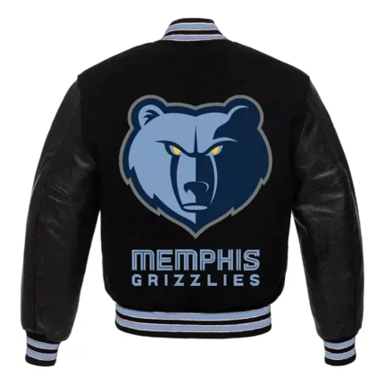 Memphis Grizzlies Black Varsity Jacket