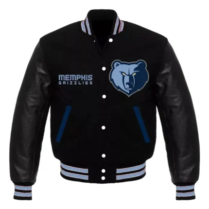 Memphis Grizzlies Black Varsity Jacket