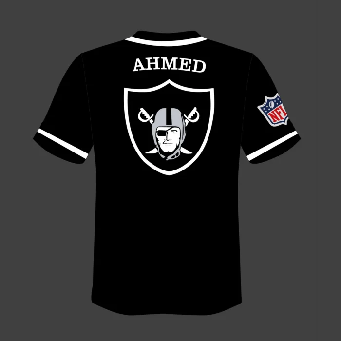 Konaa Crafts Custom NFL & Raiders Baseball Jersey - Personalized Pakistani Manufacturer
